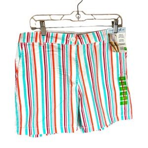 Caribbean Joe Red and Blue Bermudas Vibrant Summer Style